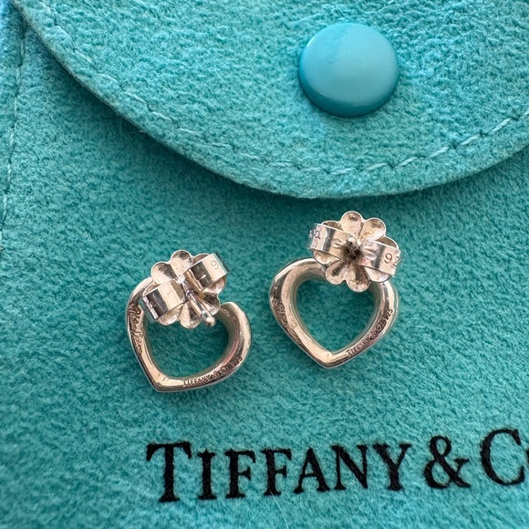 Tiffany & Co. Open Heart Earrings - Picture 4 of 5